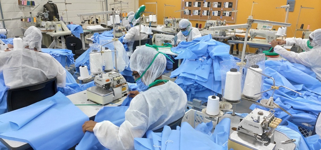 Videoaulas para fabricação de vestimentas hospitalares